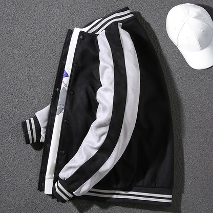 Handsome Baseball Uniform Casual Versatile Jacket